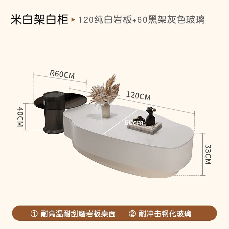 Modern Simple Coffee Table Decor Luxury Unique Design Coffee Table Premium Effect Table Basse De Salon Living Room Furniture