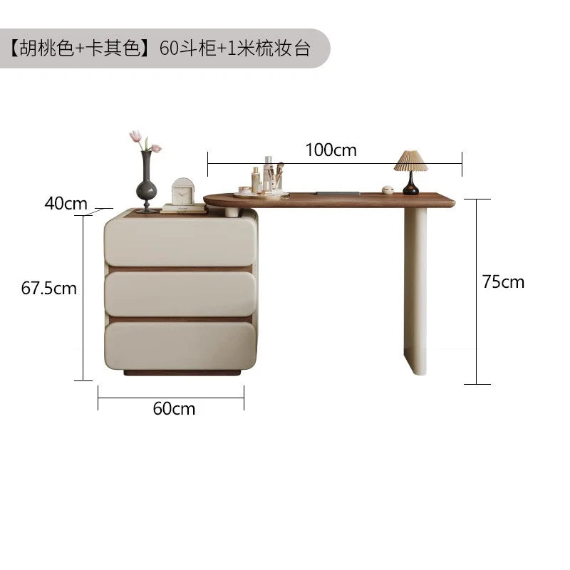 Makeup Desk Dressing Table Trendy Nordic Glamour Simple Style Design Vanity Table Space Saving Penteadeira Bedroom Furniture