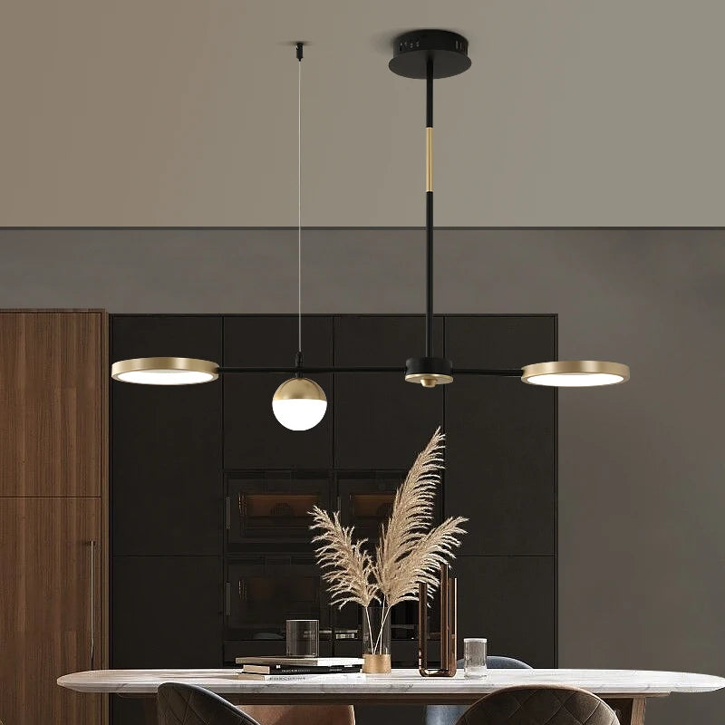 Modern art deco pendant light for Dining Room Decor nordic glass lamp Indoor Hanging Lighting Home Gold living room pendant ligh