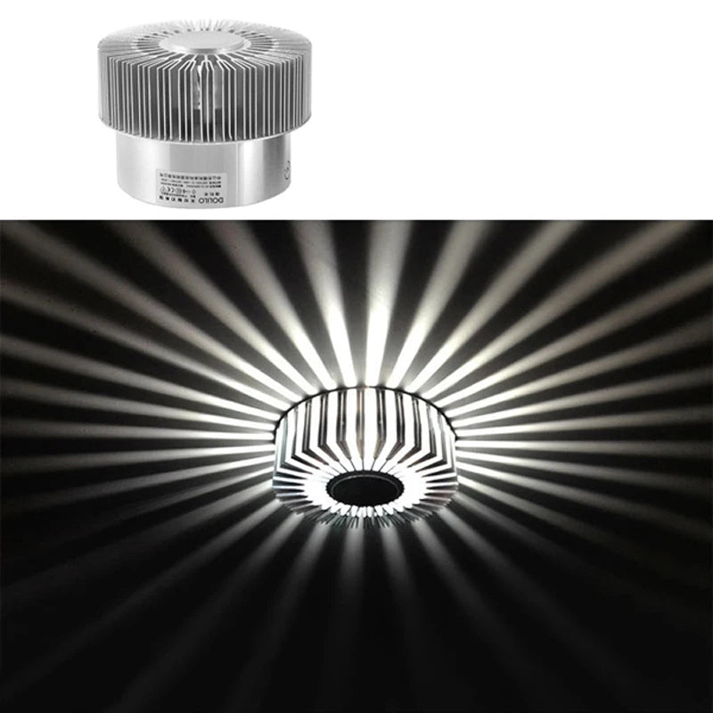 Home LED 3W Hall Light Walkway Porch Decor ceiling Lamp Sun Flower Creative LED Ceiling Lights bar cafe KTV colorful lighting