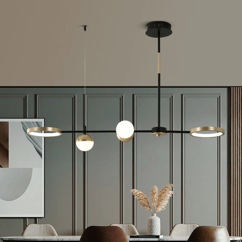 Modern art deco pendant light for Dining Room Decor nordic glass lamp Indoor Hanging Lighting Home Gold living room pendant ligh