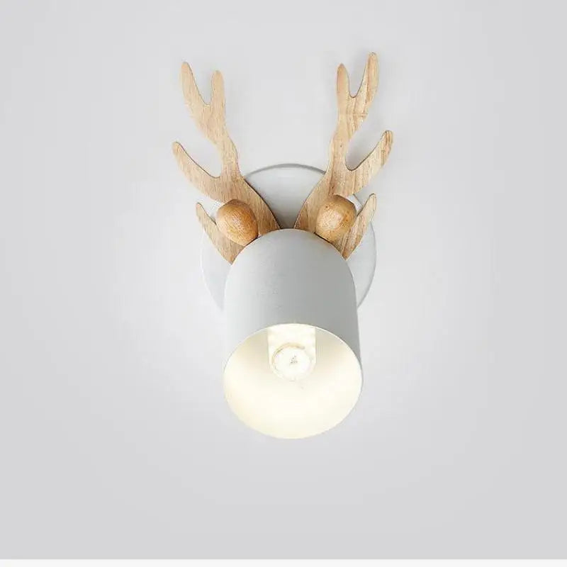 Decor Children room E27 wood wall Lamp for Bedroom Nordic Antler Wall light Corridor Balcony wall sconce Home Room Bedside Light