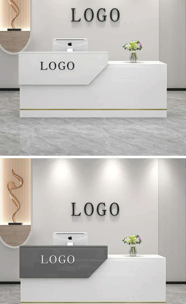 Decoration Reception Desks Displaycheckout Counter Reception Desks Beauty Salon Mostrador Negocio Commercial Furniture