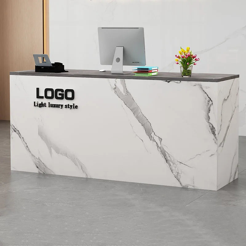 Display Modern Reception Desks Decorations Beauty Salon Reception Desks Checkout Counter Mostrador Negocio Commercial Furniture
