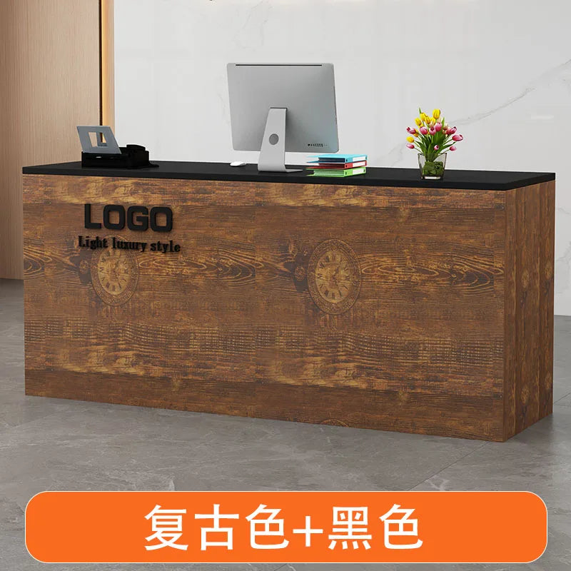 Display Modern Reception Desks Decorations Beauty Salon Reception Desks Checkout Counter Mostrador Negocio Commercial Furniture