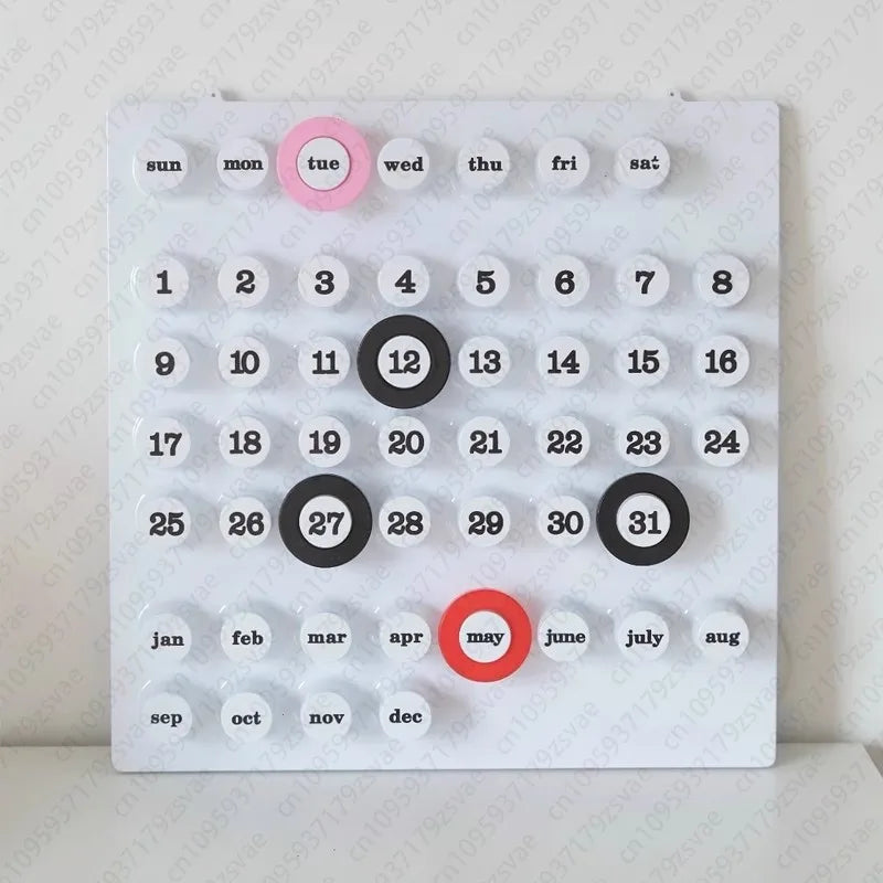 Retro calendar creative wall decoration home