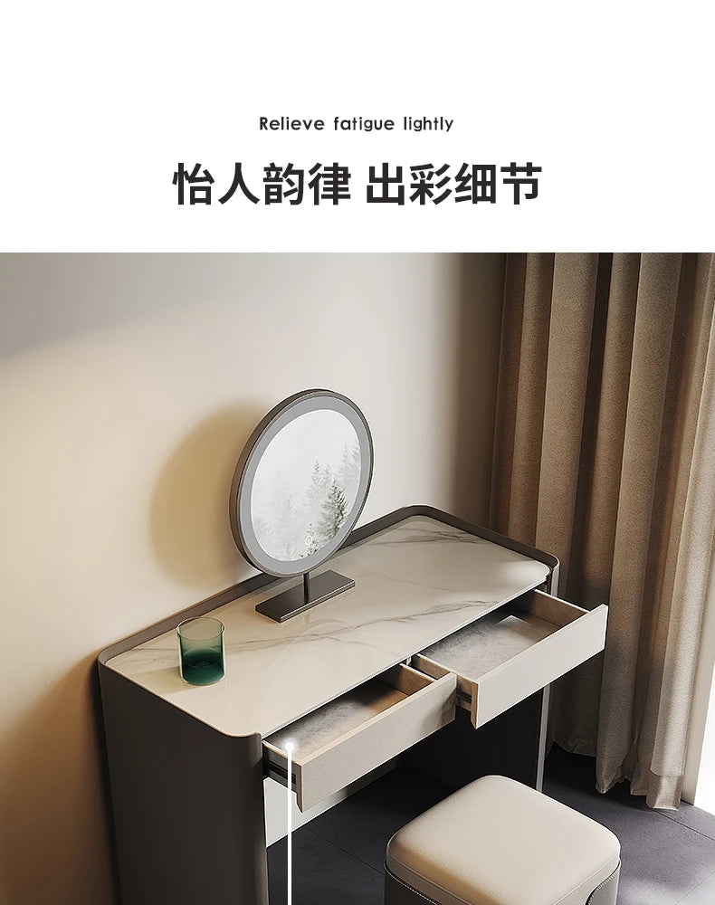 Decoration Drawer Vanity Table Living Room Modern Vanity Table Dresser Coiffeuse Avec Miroir Et Tabouret Bedroom Furniture