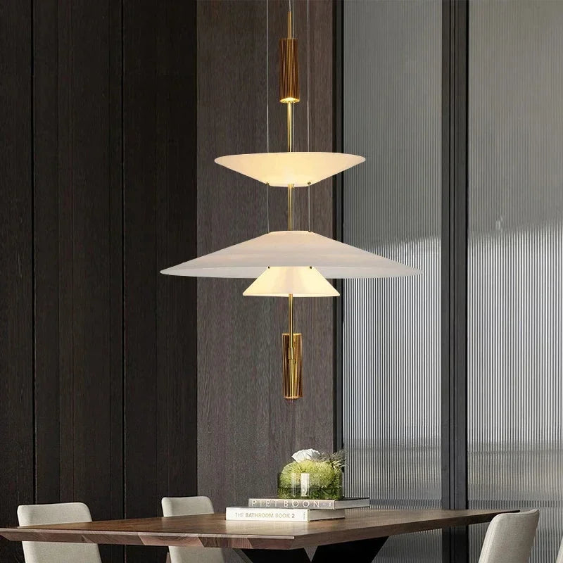 Designer Personality LED Hanging Lamp Flying Saucer Home Decor Denmark Dining Table Bar Living Room UFO Pendant Lamps