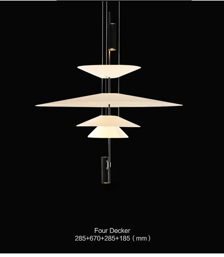Designer Personality LED Hanging Lamp Flying Saucer Home Decor Denmark Dining Table Bar Living Room UFO Pendant Lamps