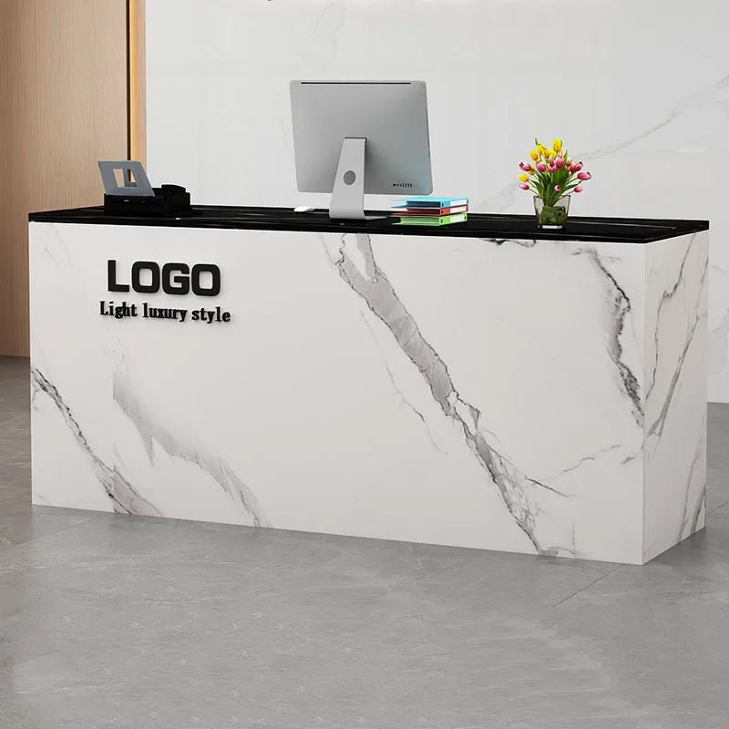 Display Modern Reception Desks Decorations Beauty Salon Reception Desks Checkout Counter Mostrador Negocio Commercial Furniture