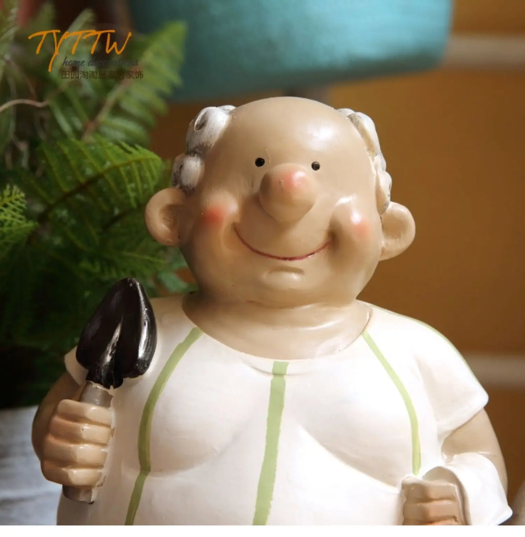 Home Decor For Grandma Room Decoration Marriage Grandpa's Home Decoration Elderly Couple Loving Old Grandpa and Grandma Doll