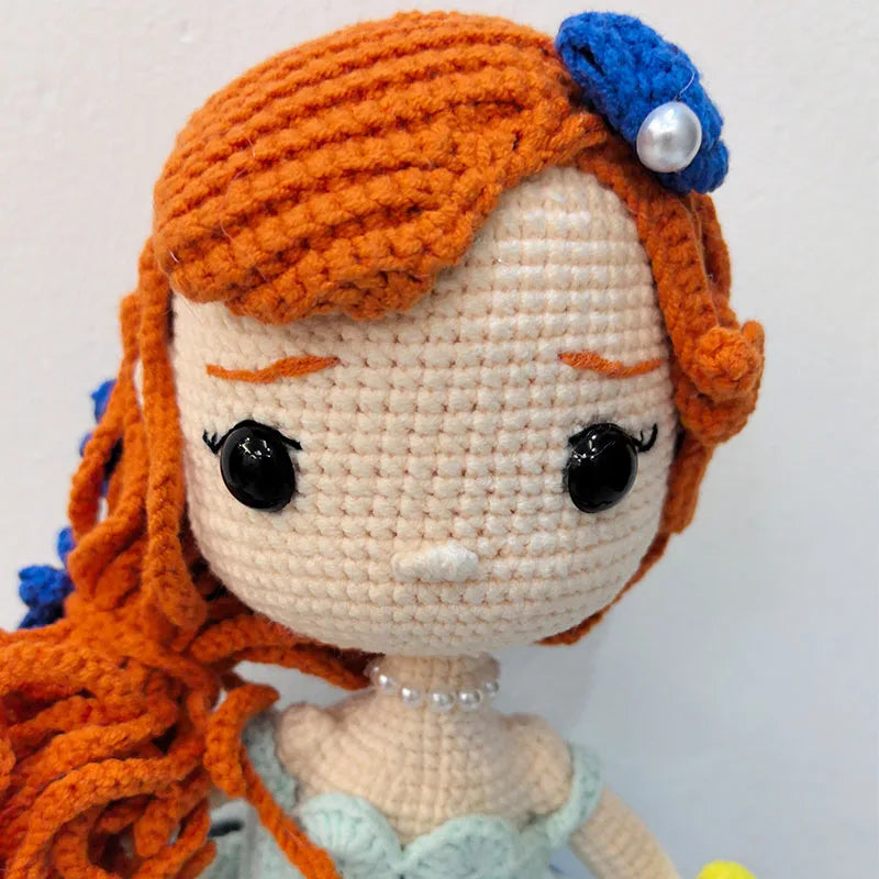 Crochet Dolls Anime Doll Princess Ariel Doll Birthday Gifts Home Deco Finshed Dolls