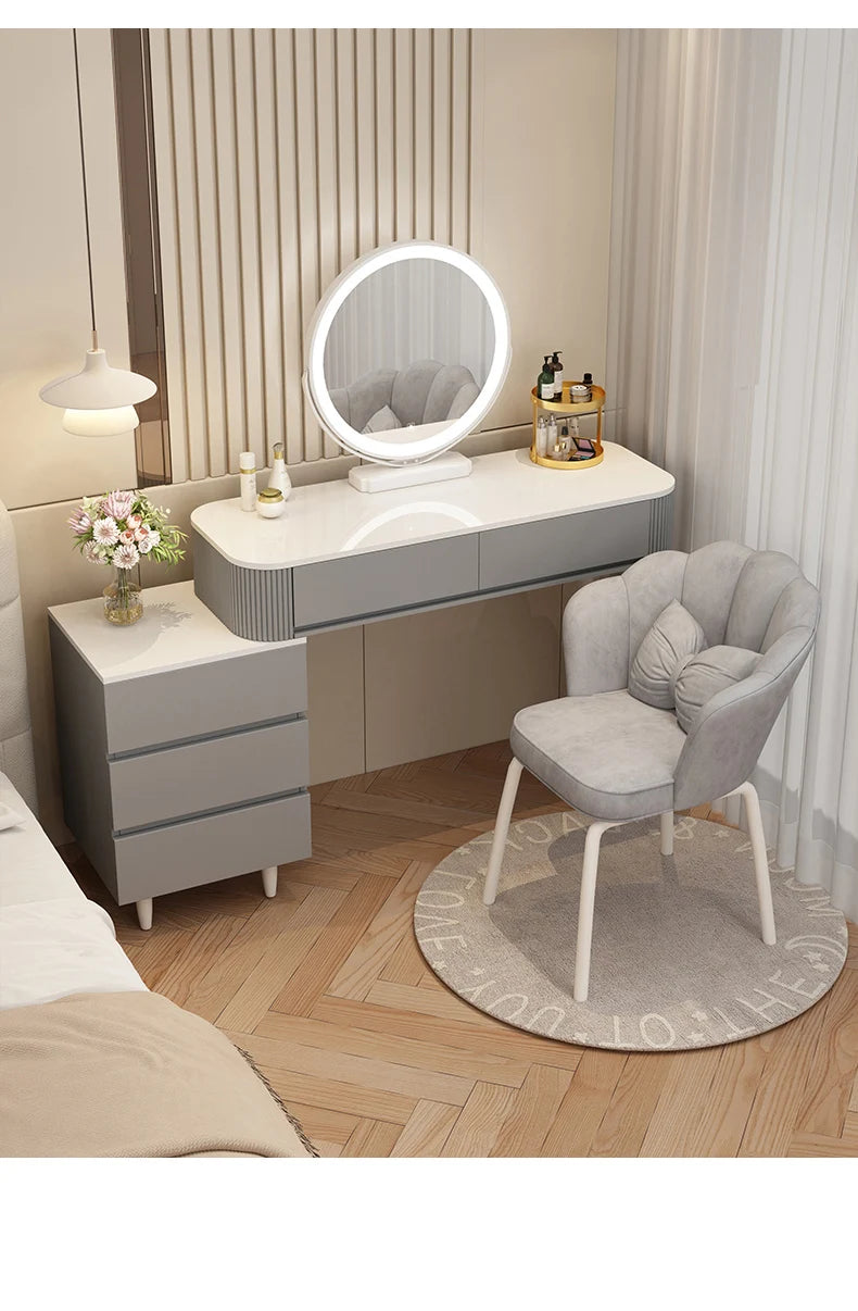 Decoration Vanity Table Bedroom Modern Storage Vanity Table Dresser Drawer Coiffeuse De Chambre Maquillage Bedroom Furniture