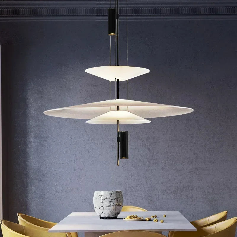 Designer Personality LED Hanging Lamp Flying Saucer Home Decor Denmark Dining Table Bar Living Room UFO Pendant Lamps