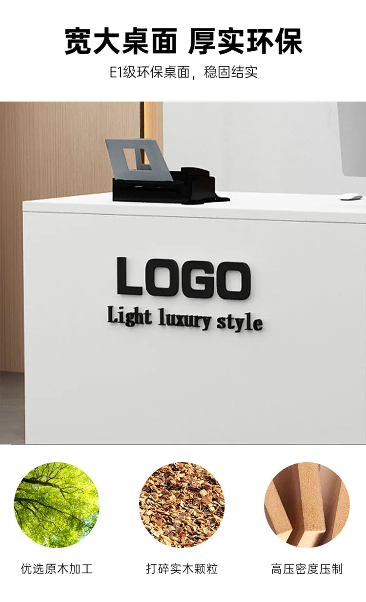 Display Modern Reception Desks Decorations Beauty Salon Reception Desks Checkout Counter Mostrador Negocio Commercial Furniture