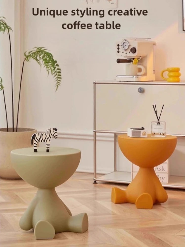 Coffee Table Sofa Tea Side Table Living Room Small Furniture  Round Multifunction Night Desk Morden Cute Decoration Whimsical
