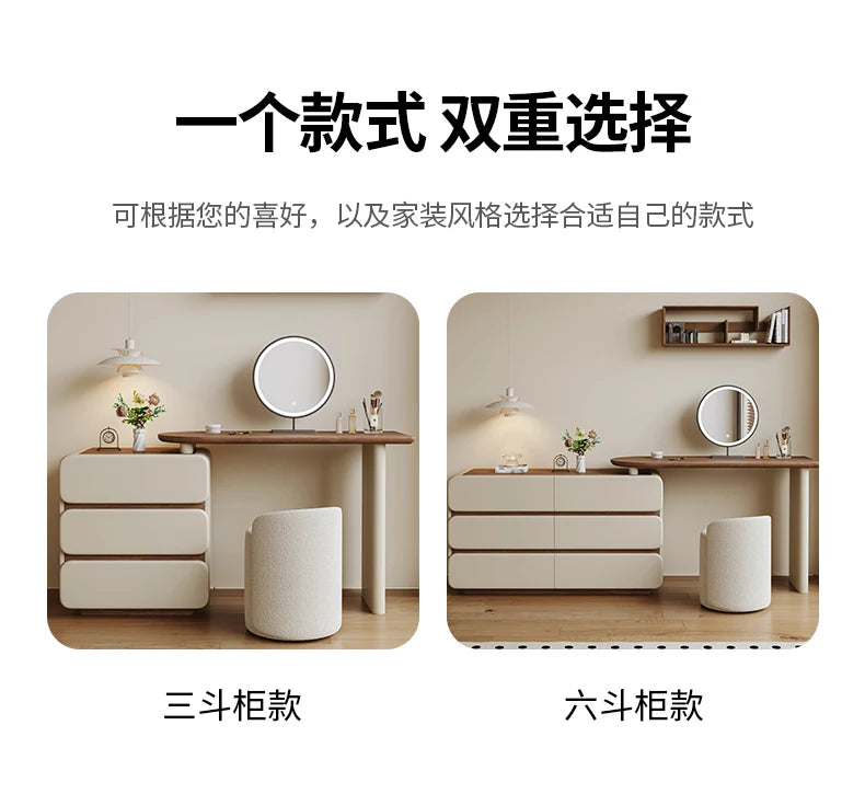 Makeup Desk Dressing Table Trendy Nordic Glamour Simple Style Design Vanity Table Space Saving Penteadeira Bedroom Furniture