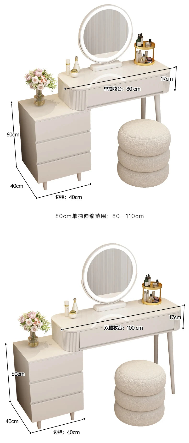 Decoration Vanity Table Bedroom Modern Storage Vanity Table Dresser Drawer Coiffeuse De Chambre Maquillage Bedroom Furniture