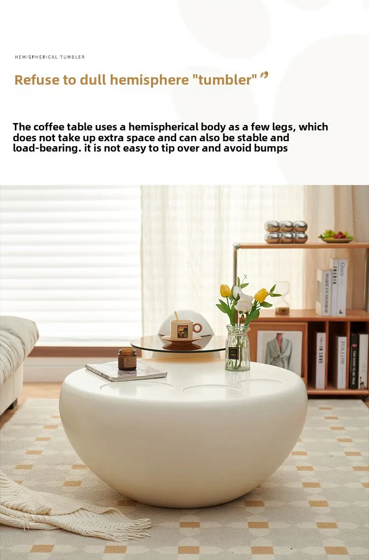 Clear Small Coffee Table Modern Design Balcony Round Coffee Table Living Room Bedroom Mesa De Centro De Sala Room Furniture