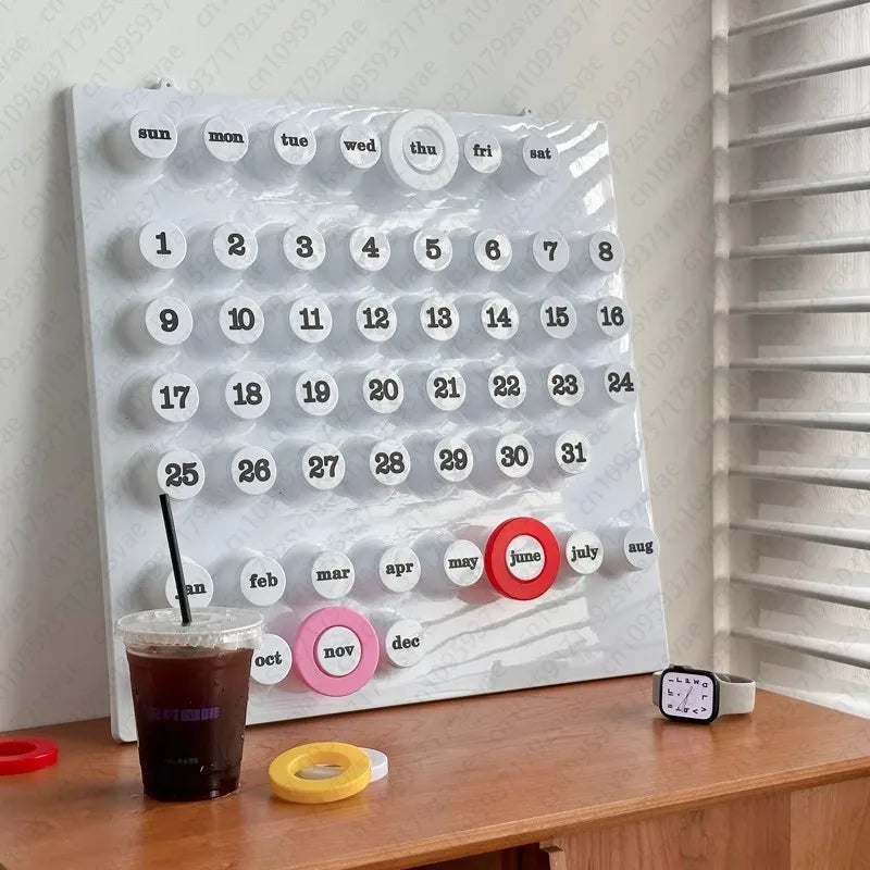 Retro calendar creative wall decoration home