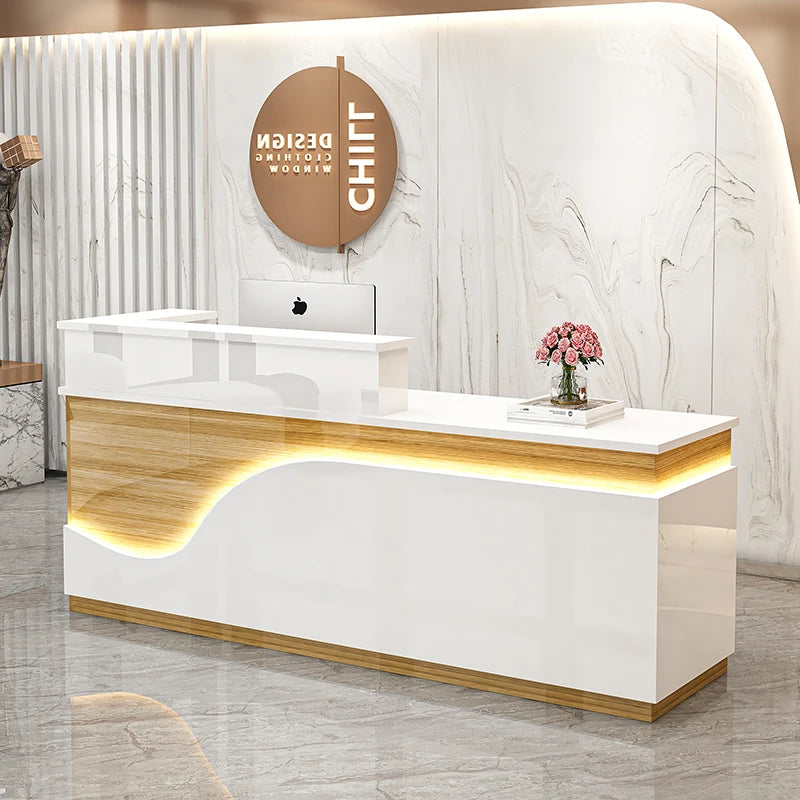 Display Kitchen Reception Desks Decorations Counter Desk Reception Desks Beauty Salon Mostrador Negocio Commercial Furniture