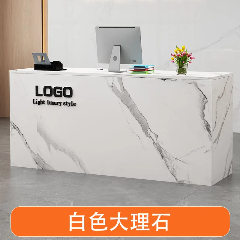 Display Modern Reception Desks Decorations Beauty Salon Reception Desks Checkout Counter Mostrador Negocio Commercial Furniture