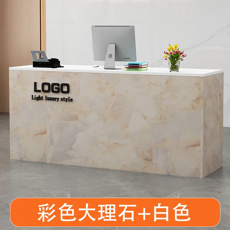 Display Modern Reception Desks Decorations Beauty Salon Reception Desks Checkout Counter Mostrador Negocio Commercial Furniture