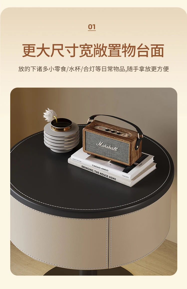 Design Unique Trendy Bedside Table Creative Style Simple Glamour Night Table Luxury Elegant Mesita De Noche Bedroom Furniture