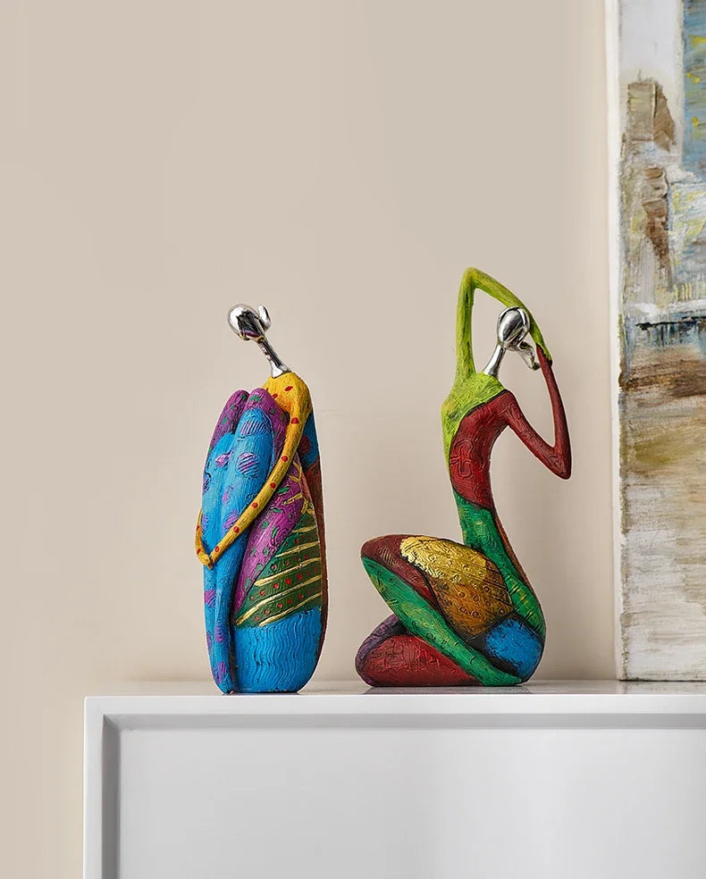 Desk Decoration Christmas Gift Creative Abstract Home Decoration Character Sculpture Living Room Desktop Decoration Ornaments