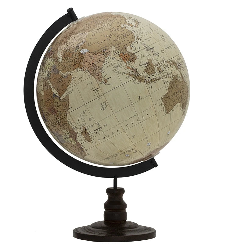 World Globo Mapa vintage european globe ornament Earth Wooden Globe Office Desk Decor