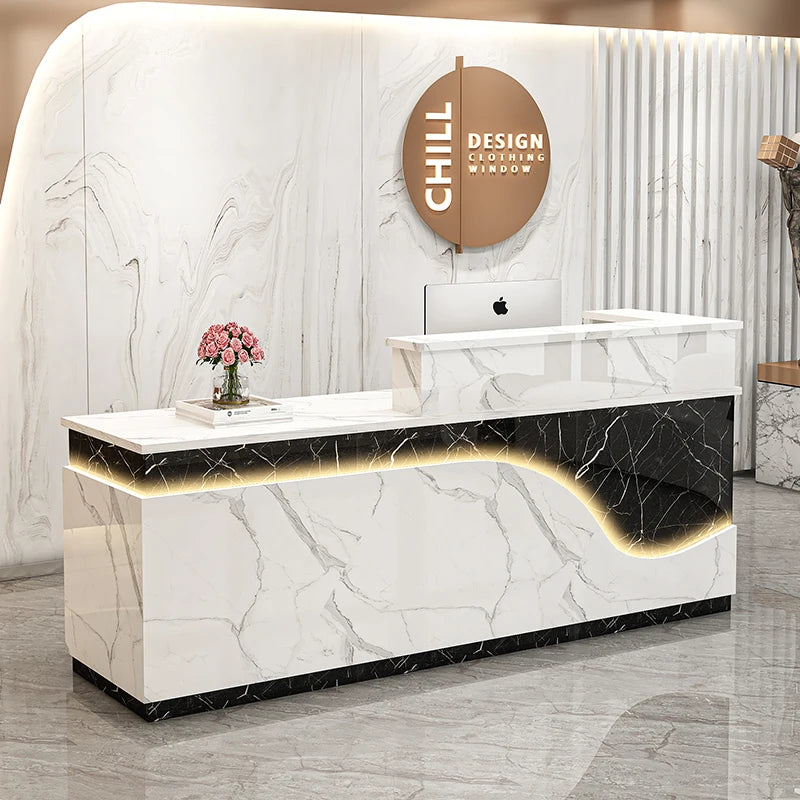Display Kitchen Reception Desks Decorations Counter Desk Reception Desks Beauty Salon Mostrador Negocio Commercial Furniture