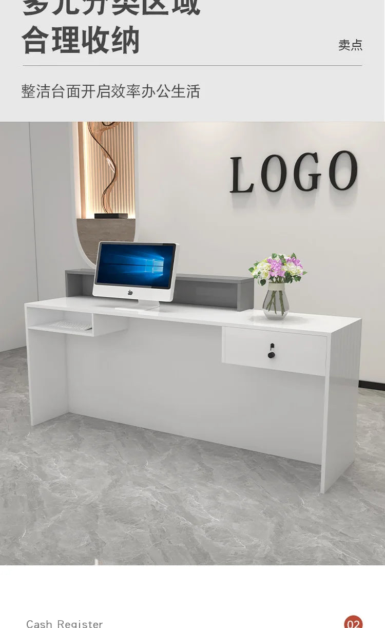 Decoration Reception Desks Displaycheckout Counter Reception Desks Beauty Salon Mostrador Negocio Commercial Furniture