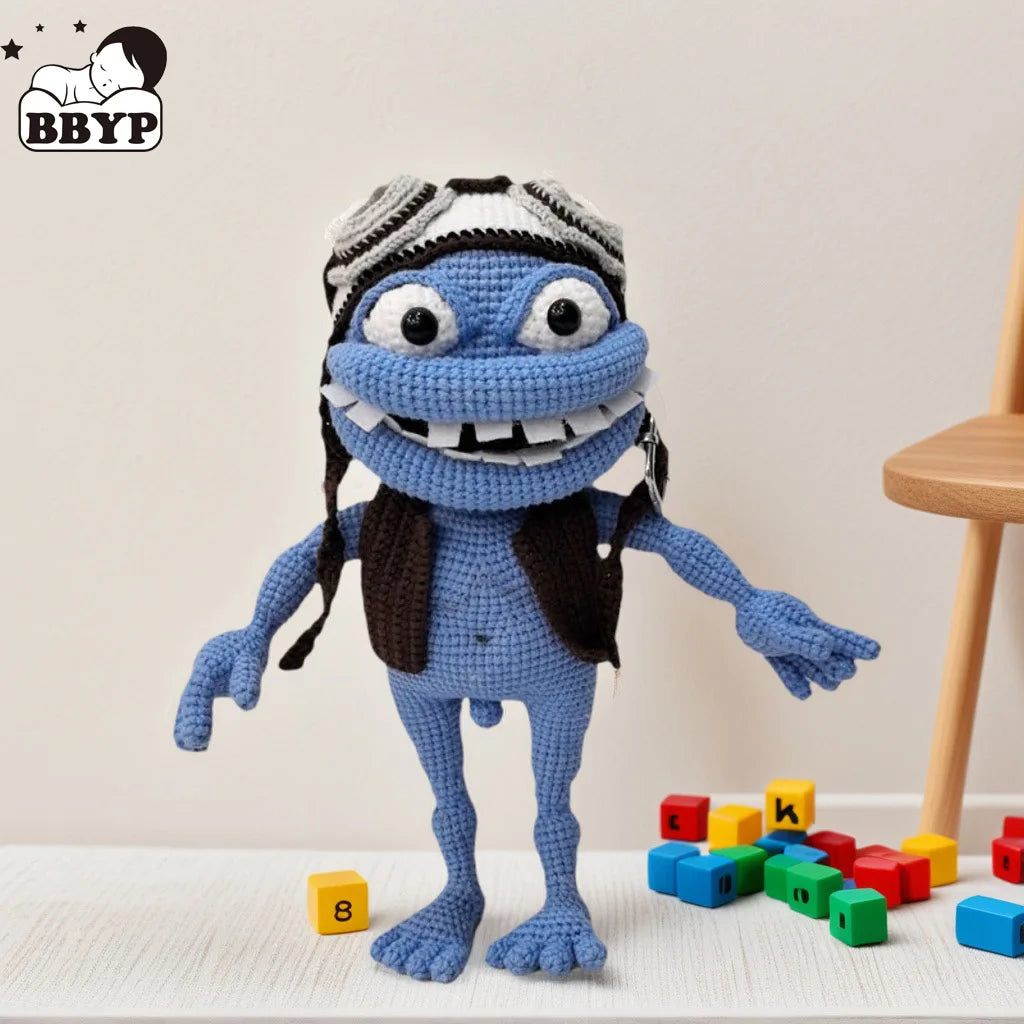 Crochet Dolls Anime Doll Crazy Frog Birthday Gifts Home Deco Finshed Dolls
