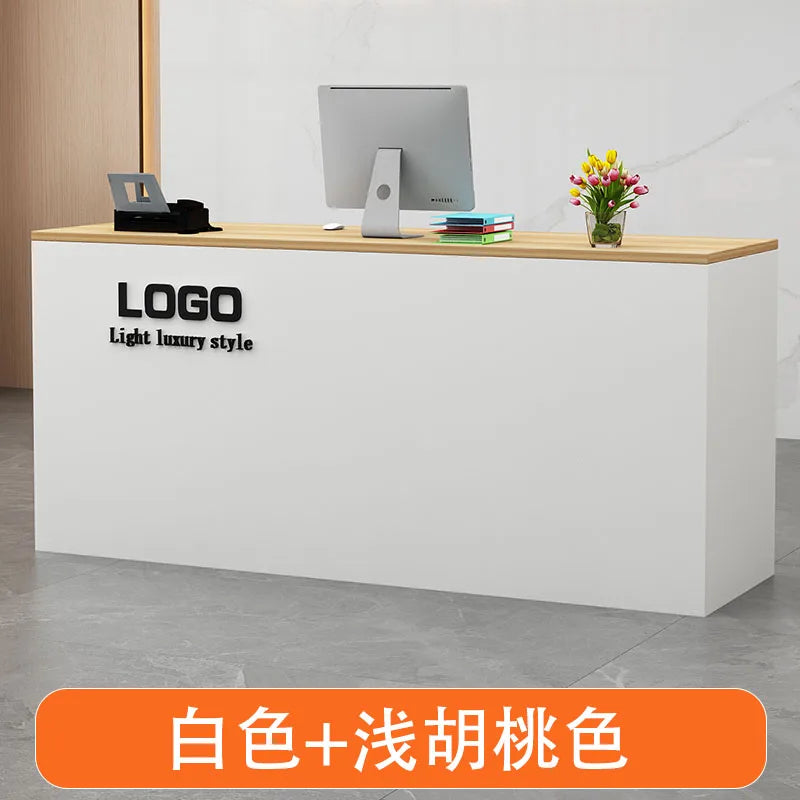 Display Modern Reception Desks Decorations Beauty Salon Reception Desks Checkout Counter Mostrador Negocio Commercial Furniture