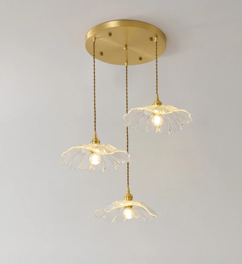 Home Decoration Lighting Retro Pendant Lamp Glass Hanging Lamp Living Room Dining Kitchen Island Chandelier Indoor Ceiling Light
