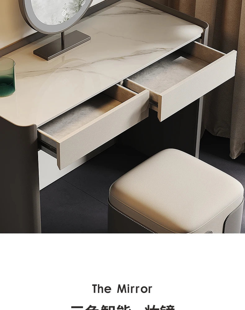 Decoration Drawer Vanity Table Living Room Modern Vanity Table Dresser Coiffeuse Avec Miroir Et Tabouret Bedroom Furniture