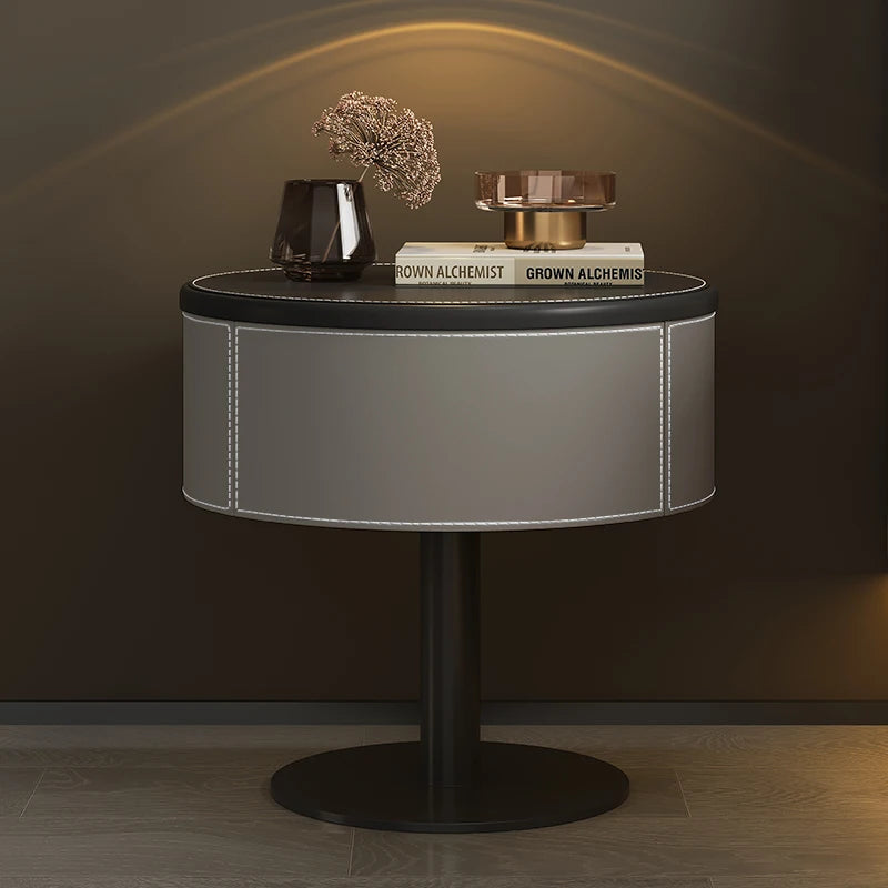 Design Unique Trendy Bedside Table Creative Style Simple Glamour Night Table Luxury Elegant Mesita De Noche Bedroom Furniture