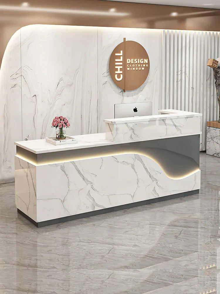 Display Kitchen Reception Desks Decorations Counter Desk Reception Desks Beauty Salon Mostrador Negocio Commercial Furniture
