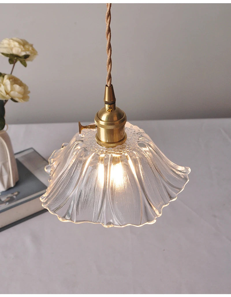 Home Decoration Lighting Retro Pendant Lamp Glass Hanging Lamp Living Room Dining Kitchen Island Chandelier Indoor Ceiling Light