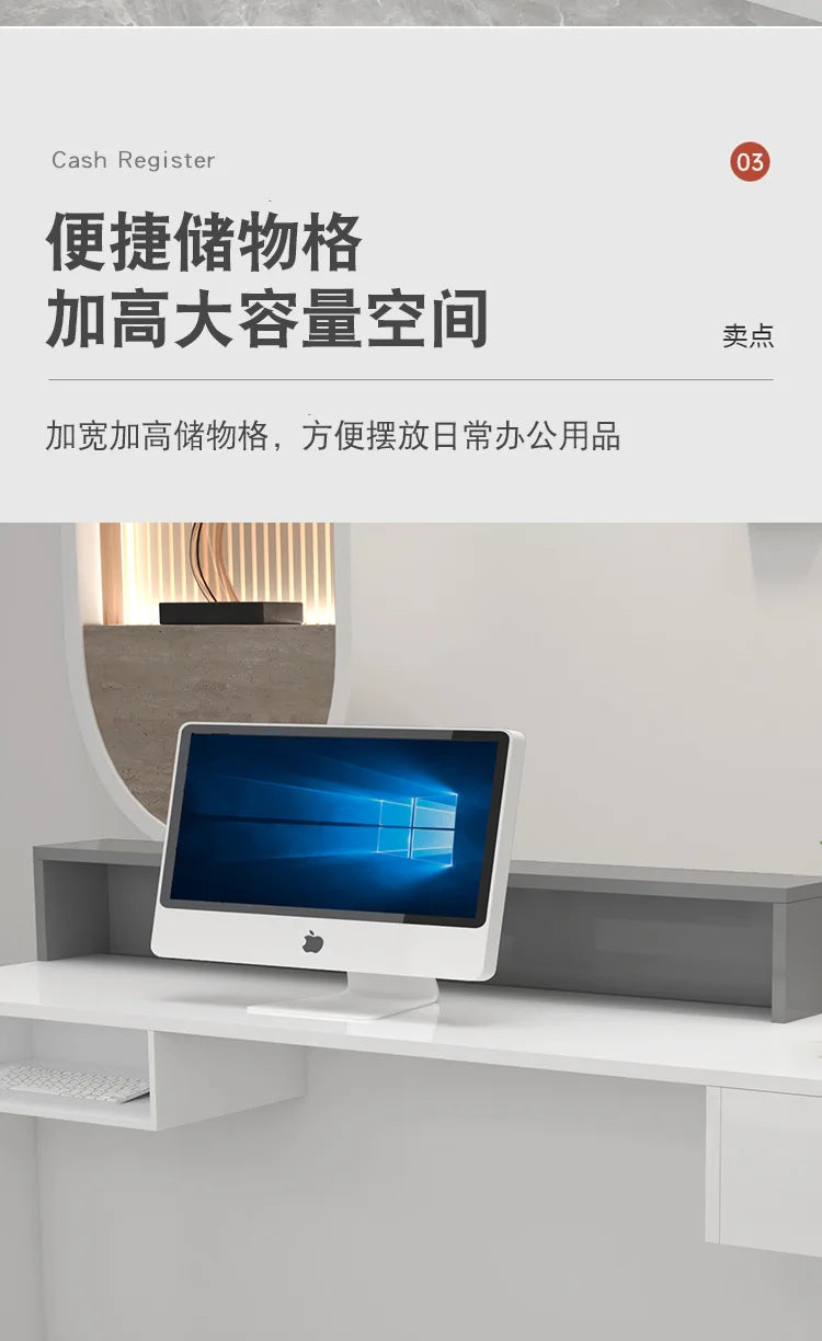 Decoration Reception Desks Displaycheckout Counter Reception Desks Beauty Salon Mostrador Negocio Commercial Furniture