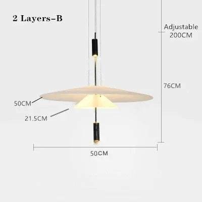 Designer Personality LED Hanging Lamp Flying Saucer Home Decor Denmark Dining Table Bar Living Room UFO Pendant Lamps
