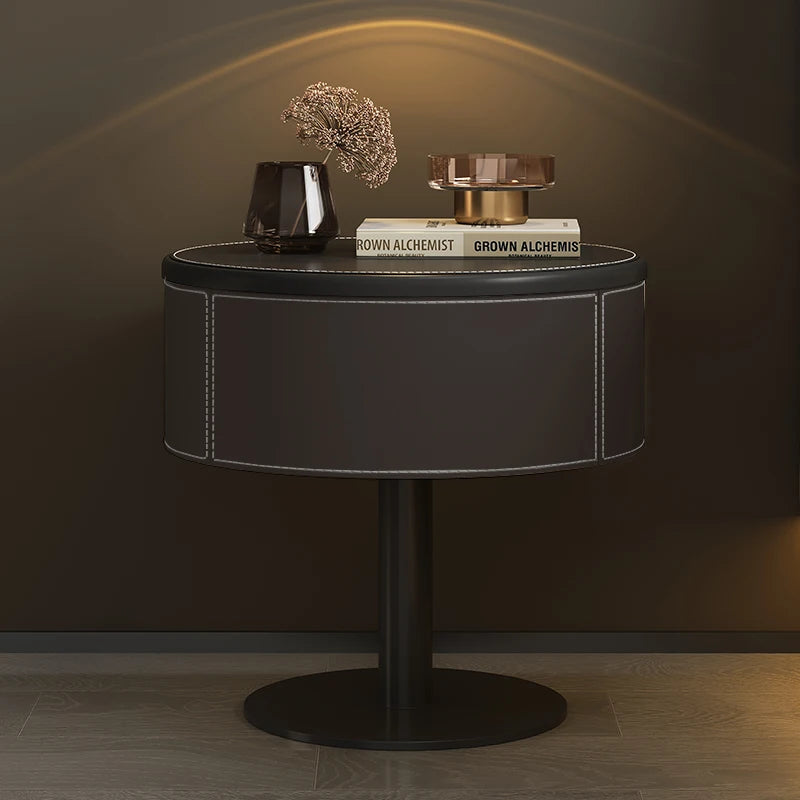 Design Unique Trendy Bedside Table Creative Style Simple Glamour Night Table Luxury Elegant Mesita De Noche Bedroom Furniture
