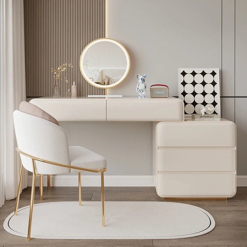 Decoration Vanity Table Dresser Storage Bedroom Vanity Table Drawer Tocador De Maquillaje Mueble Con Espejo Bedroom Furniture