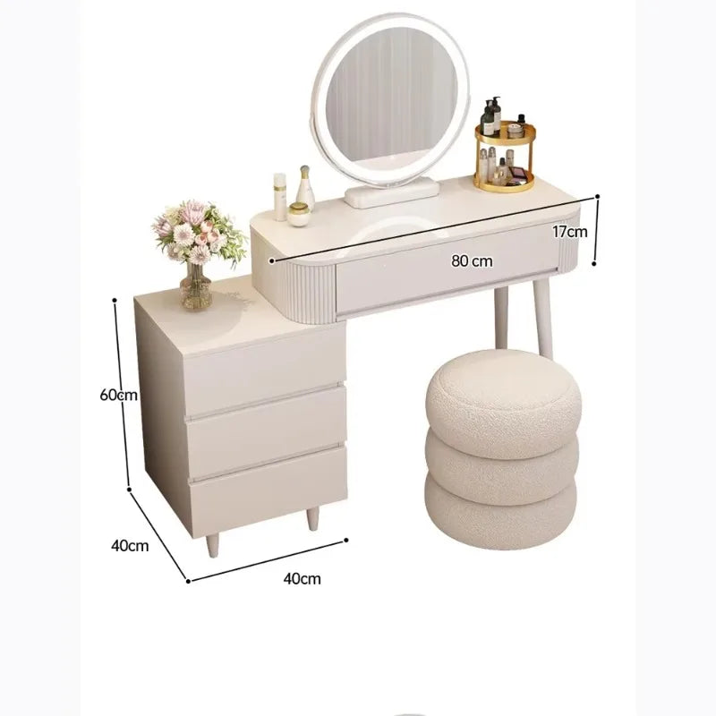 Decoration Vanity Table Bedroom Modern Storage Vanity Table Dresser Drawer Coiffeuse De Chambre Maquillage Bedroom Furniture