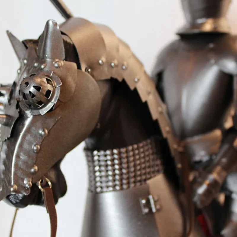 Dining Room Decor Vintage Home Decor Study Medieval European Miniatures Knight Armor Crafts Figurines Funny Gifts Accessories