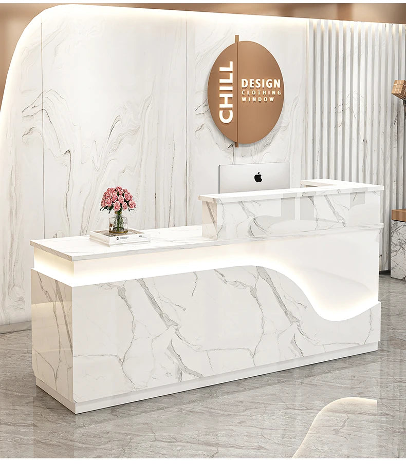 Display Kitchen Reception Desks Decorations Counter Desk Reception Desks Beauty Salon Mostrador Negocio Commercial Furniture