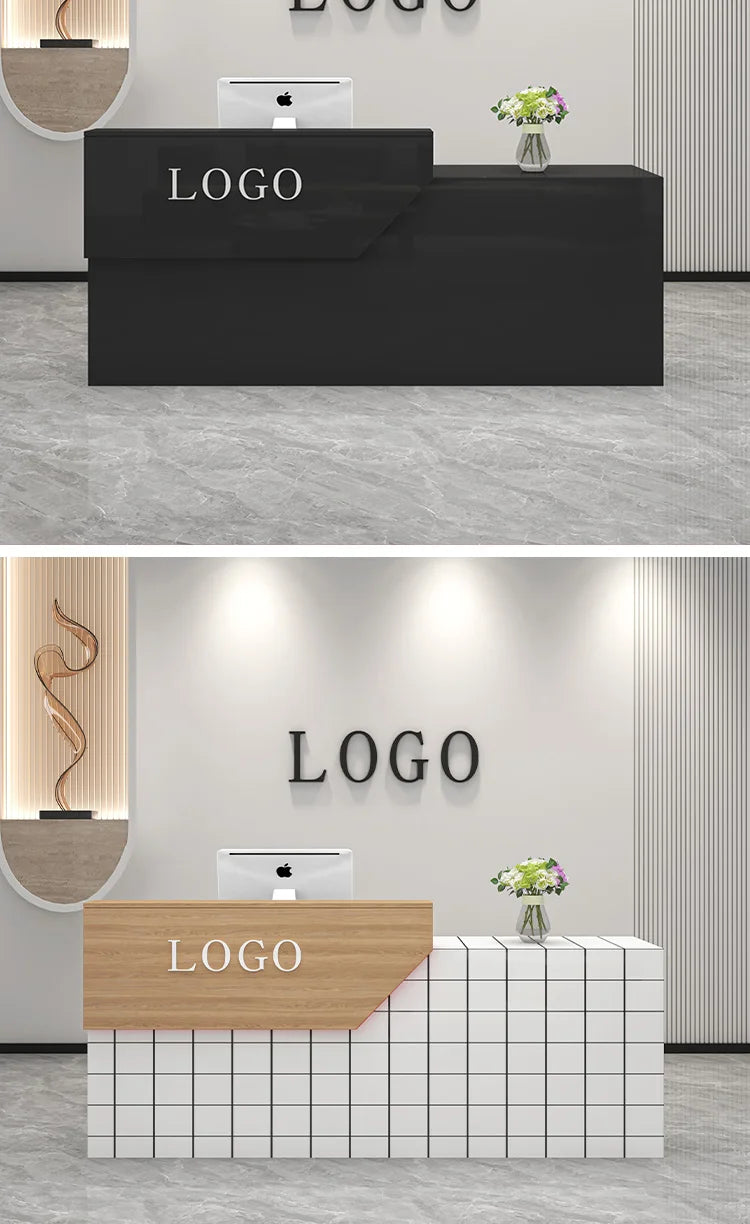 Decoration Reception Desks Displaycheckout Counter Reception Desks Beauty Salon Mostrador Negocio Commercial Furniture