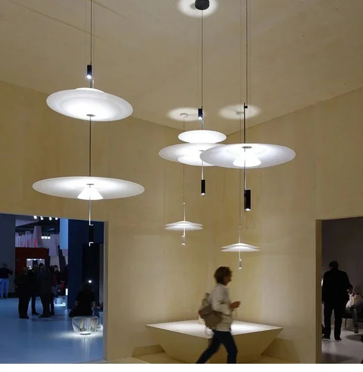 Designer Personality LED Hanging Lamp Flying Saucer Home Decor Denmark Dining Table Bar Living Room UFO Pendant Lamps
