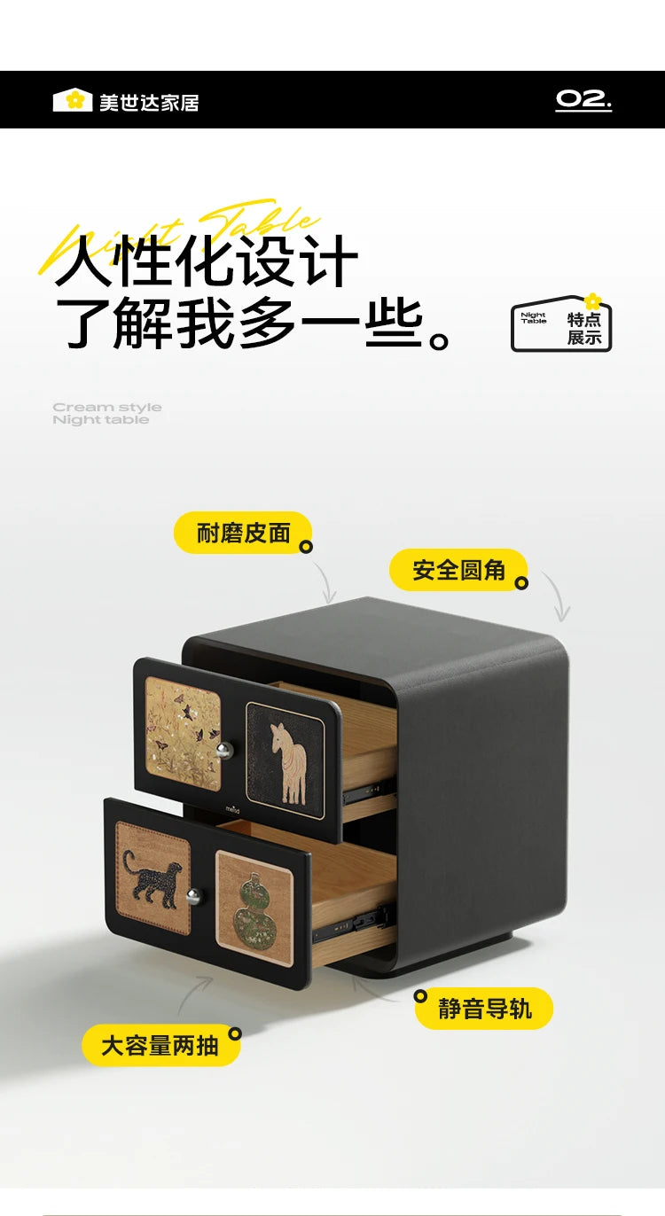 Decoratio Modern Night Table Elegant Minimalist Aesthetic Drawers Nightstand Cute Organize Mesitaa De Noche Bedroom Furniture