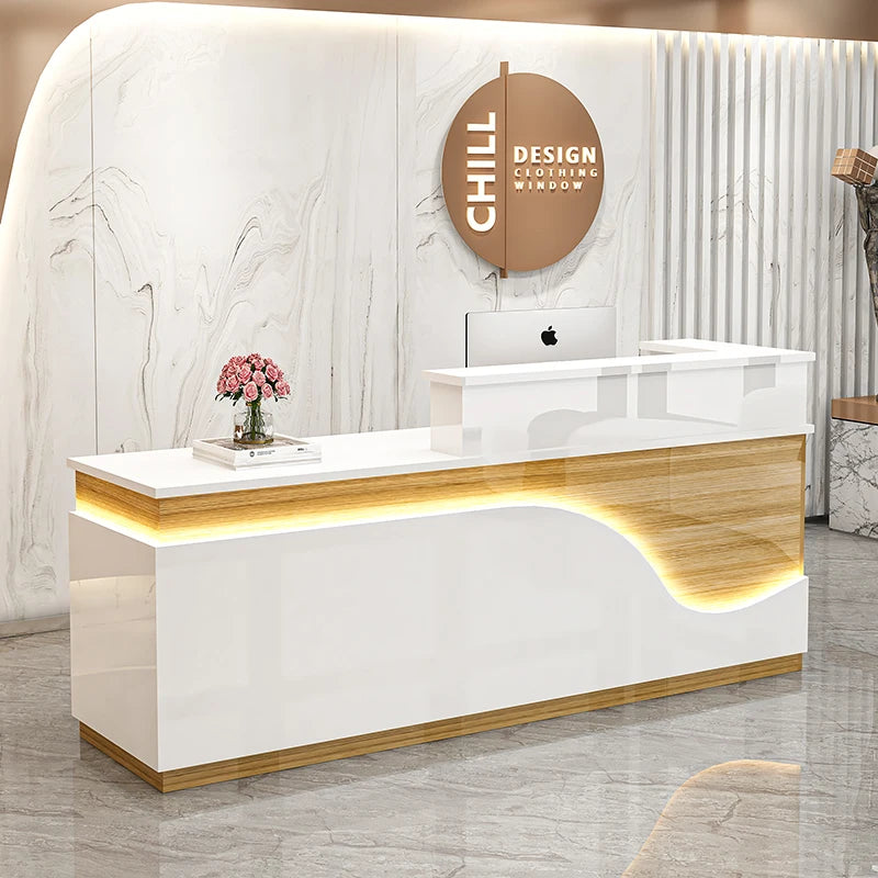 Display Kitchen Reception Desks Decorations Counter Desk Reception Desks Beauty Salon Mostrador Negocio Commercial Furniture